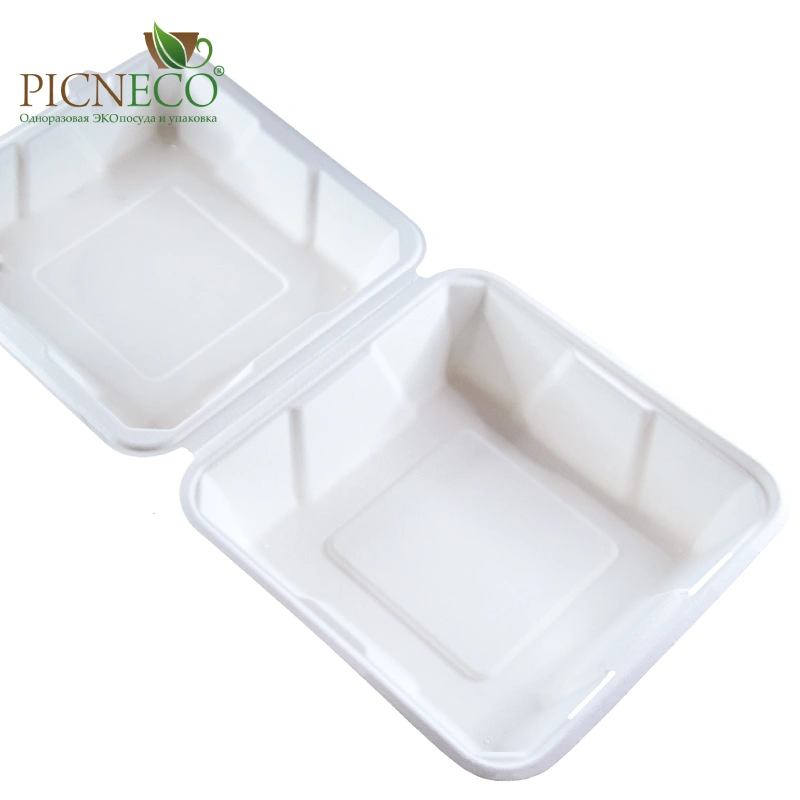 товар Ланч бокс из целлюлозы, 206x203x85, белый LB103